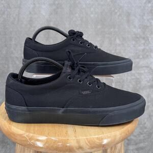 Vans Shoes Womens 10 Black Atwood Low Top Casual Skateboarding Sneakers Canvas